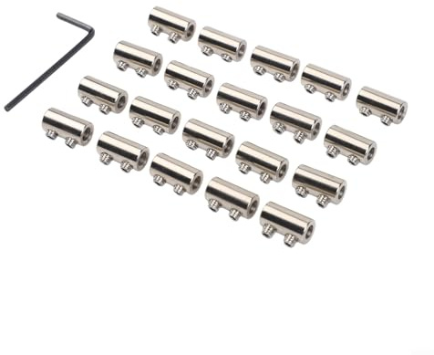 Lot de 20 clips de câble en acier inoxydable pour une fixation fiable des câbles et des fils dans des environnements exigeants