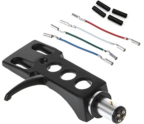 YROHGKPN Support universel pour cartouche phono - Pour tourne-disque - Accessoire phono avec câbles de raccordement - Headshell