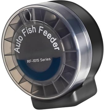 Dispensador automático avanzado de alimentos para peces para tanques con diseño a prueba y horario de alimentación ajustable hasta 3 veces al día dispensador de alimentación para peces