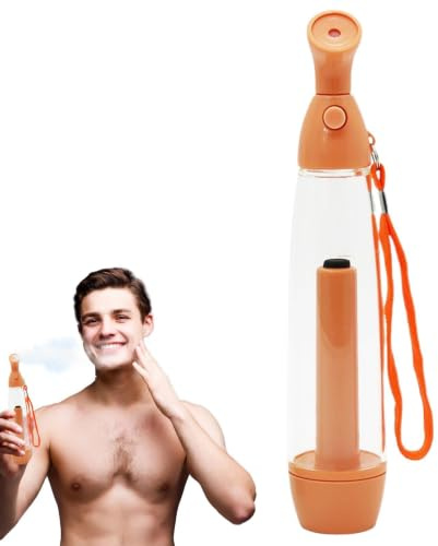 Mist Spray Bottle, Multifunctional Water Mister, Continuous Fine Mist Water Sprayer, Refillable Spray Container, Small Steamer Manual Portable for Hair Styling, Plants, Cleaning, Skin Care