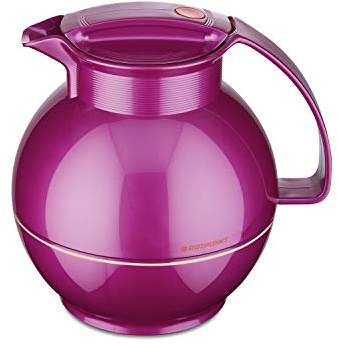 ROTPUNKT Carafe isotherme 360 Sissy 1,0 l I Verseuse sphérique I Durable I Grande ouverture – Nettoyage facile I Goût durable de qualité supérieure I Insert en verre I Cafetière I Théière I raisin