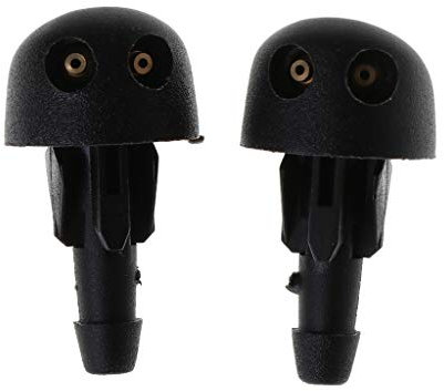 Buwei 2 pièces Buses d'essuie-Glace Avant de Pare-Brise Jets de Lave-Glace pour Renault Clio MK2 7700413545 Voiture Style pièce de Rechange Automatique essuie-Glace de Lave-Glace