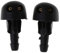 Buwei 2 pièces Buses d'essuie-Glace Avant de Pare-Brise Jets de Lave-Glace pour Renault Clio MK2 7700413545 Voiture Style pièce de Rechange Automatique essuie-Glace de Lave-Glace