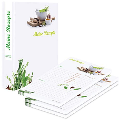 PRICARO Rezeptordner mit Rezeptblock Gewürze, A5
