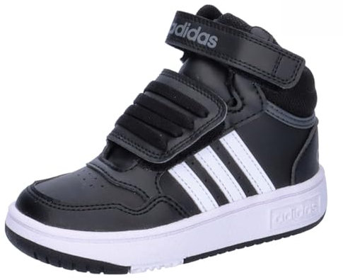 adidas Unisex Kinder Hoops Mid Shoes, Core Black/Cloud White/Grey Six, 40 EU