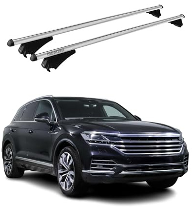 Dachträger Grundtäger für VW Touareg mk3 2018-2025 75kg Alu Silber 2 TLG