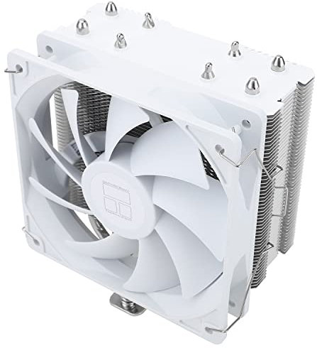 Thermalright Assassin X 120 SE White CPU Cooler, 4×6mm Heat Pipes, 120mm PWM Quiet Fan CPU Air Cooler With S-FDB Bearing, AGHP Technology, For AMD AM4 AM5/Intel 1700/1150/1151/1200(AX120SE WHITE)