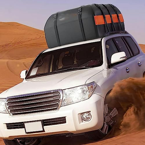 CNAOHGHN Auto Dachgepäckträgertasche, 21 Kubikfuß wasserdichte Duty Autodachtasche für alle Fahrzeuge mit/ohne Gepäckträger - Anti-Rutsch-Matte, Dachgepäck, wasserdichte Seesack