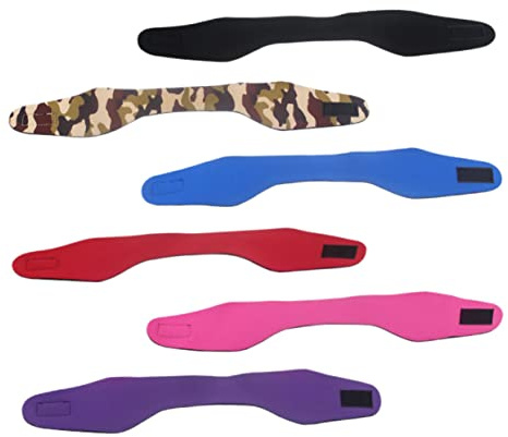 WOONEKY Diadema Deportiva De Neopreno Transpirable Talla Grande, 6 Piezas De Colores Variados Para Natación, Fitness y Actividades Al Aire Libre, Diademas De Natación Para Mujeres Entrenamiento