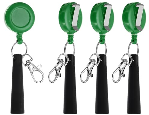 PATIKIL Retractable Pen Holder Pull Pencil Holder Elastic Silicone 4Pcs