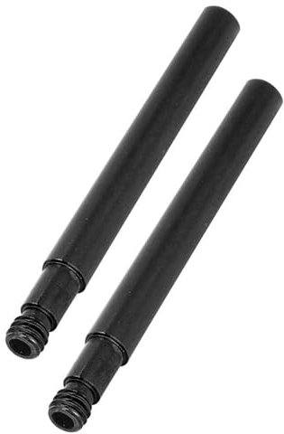 POENVFPO Fahrradventilverlängerung, 2 Stück, 60 Mm, Stabile Innenreifenventile aus Aluminiumlegierung, Verlängerungszyklus, Französisches Ventil für Verschiedene Fahrräder (Black)