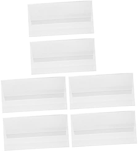 Angoily 6stücke Teiliges Tischkartenhalter Aus Klarem Acryl Doppelseitige Namensschilder Für Events Und Büros Langlebige Und Praktische Tischdeko