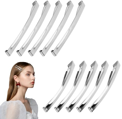 10 Stück Haarspangen, Hair Clip, Französische Haarspangen, Metall Spangen Anti-Rutsch Rutschfeste Haarspange, Haarspange Klein, Haar-Metall-Werkzeuge