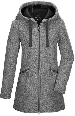 G.I.G.A. DX Fleece Parka/fleecerock med huva GW 87 WMN PRK_Roshana, grå, 42, 43687-000