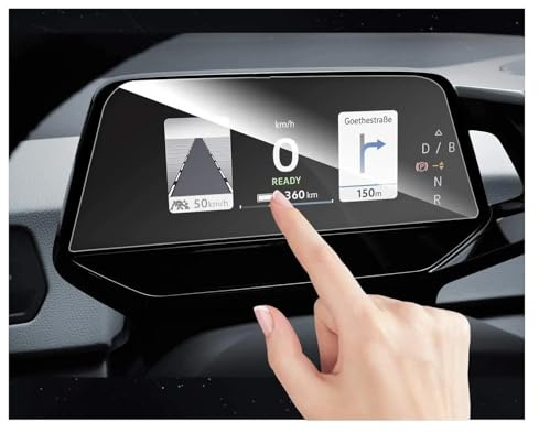BWVMVB Auto Navigation Screen Protector Tempered Glass Protective Film Screen Protector ID.3 For ID.4 ID.Cockpit 2020 2021 Car Instrument Accessories.