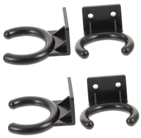 LIFKOME 4 Stück Wall Mounted Mikrofonhalter Kunststoff Wandhalterung Mikrofongriff mit Schrauben Für Ktv Zuhause Büro Bühne Vielseitiger Mikrofonhalter Organizer