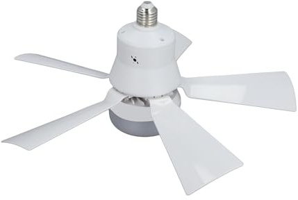 Sxhlseller Dimmbare Schraub-Deckenventilatorleuchte mit Fernbedienung für Garage, Schlafzimmer, Küche, E26-Sockel, Deckenventilatoren mit Lichtern, Weißes/warmes/neutrales Licht, 3 Geschwindigkeiten