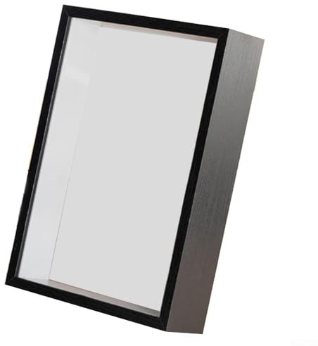 Cornice portafoto tridimensionale cava per uso tavolo, con profondità di 5 cm e dimensioni disponibili da 15,2 a 25,4 cm, realizzata in pannello di densità ()