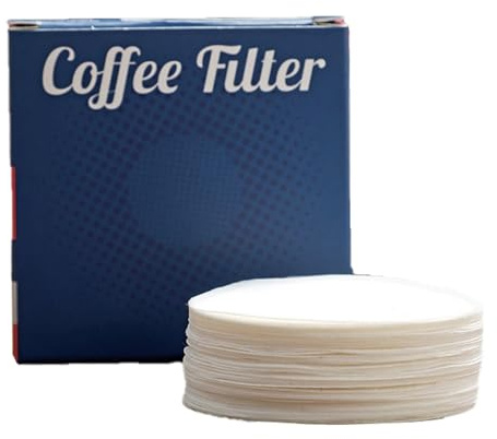 100 piezas de papel de filtro para máquina de café espresso, taza de polvo, papel de repuesto para cafetera, herramienta profesional, papel de filtro de café redondo