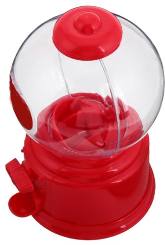 Homoyoyo Mini Máquina Expendedora de Dulces para Portátil Diseño Creativo en Plástico Rojo Dispensador de Snacks Versátil para Hogar y Fiesta