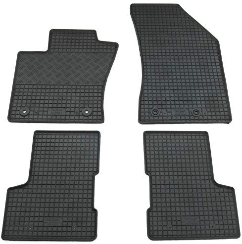 Gummi Fußmatten Set, 4teilig, Gummifußmatten Gummimatten Matten