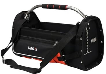 Unbekannt Werkzeugtasche mit 11 Fächern 51 x 24 x 28 cm leer offen Polyester 600D Tragegurt Tasche