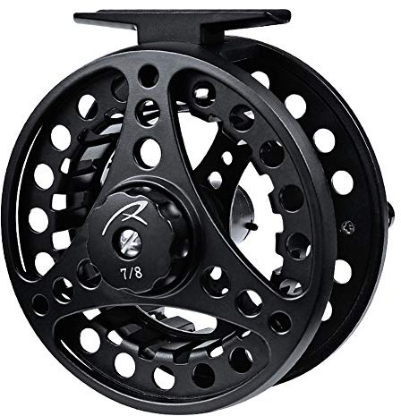 LSHEL Fliegenrolle großer Spulenkern mit Druckguss-Aluminum-Körper Fliegenfischen Rolle in 3/4wt 5/6wt 7/8wt, Silber/Grün/Blau/Schwarze, Fliegenfischen Rollen
