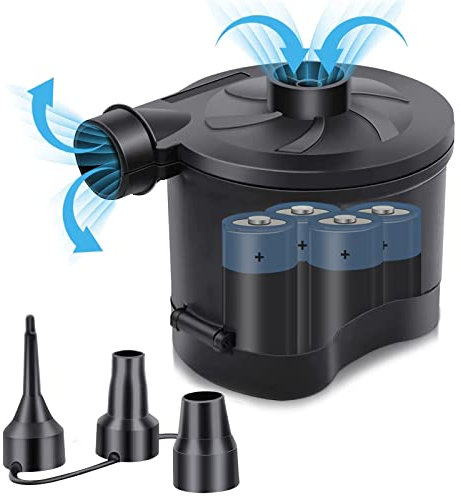 OBEST Electric Air Pump, Battery Powered, Portable USB Mini Inflator/Deflator for Inflatables, Mattress, Pool, Outdoor Pool, Boat