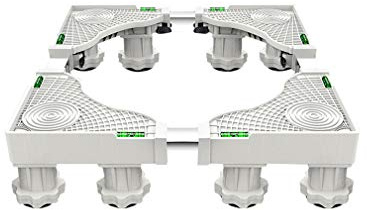 Waschmaschine Sockel Multifunktionale Basis Einstellbare Kühlschrank Halter Halterung Länge/Breite 40-68cm Universal-Basis für Wäschetrockner, Herde, Gefrierschränke, HöHe 10-14cm (8Legs)
