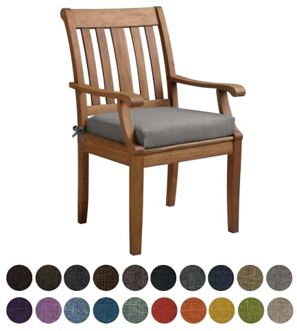 Kimgull Bankauflage Sitzkissen, Bequeme Waschbare Rutschfestes Sitzkissen für Gartenbank Schaukel, Terrasse, Esstisch, Bank, Drinnen, Viele Farben und Größen,(40X40X8CM Grau)