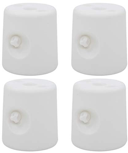 Tidyard 4 STK. Pavillon-Gewichte Pavillonstandfüße 4er Set Pavillon Standfuß Gewichte zur Stabilisation für Pavillons Gartenzelte Festzelte Standsicherung Stabil, PE Weiß