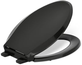 Kohler 4636-RL-7 Cachet READYLATCH Quiet Close Elongated Toilet SEAT, Black