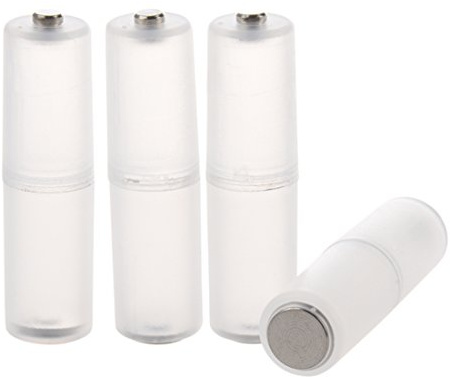 SOSOUL 4 Stück AAA zu AA Batterie Zelle Konverter Adapter zylindrische Gehaeuse Halter