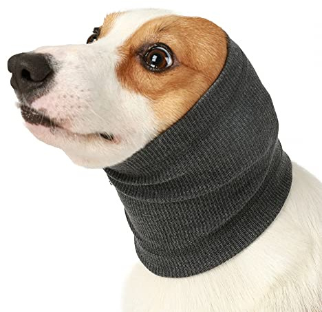 Hunde Ohrenwärmer, Bequem Hunde Schals für Herbst und Winter, Warmes Hunde Halstuch für Linderung von Ängsten und Beruhigt die Emotionen