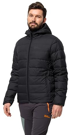 Jack Wolfskin Herren Ather Down Hoody M Rds Daunenjacke, Schwarz, XL EU