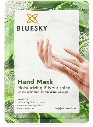 Bluesky Moisturising & Nourishing Hand Mask - 1 Pair, For Dry Hands, Perfect Pamper Gift