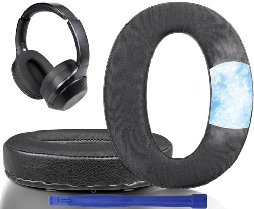 SOULWIT Kühl Ohrpolster für Sony WH-1000XM2 (XM2) & MDR-1000X – Schwarz | Nicht passend für Sony 1000X THE COLLEXION (WH-1000XX) Kopfhörer