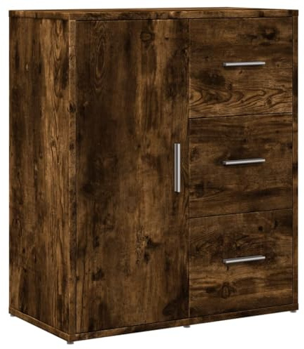 vidaXL Aparador de Madera de ingeniería Roble Ahumado 60x31x70 cm