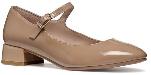 Geox Femme D FLORETIA A Appartement Mary Jane, Beige, 36 EU