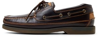 Sperry Men's Mako 2-Eye Boat Shoe, Amaretto, 9.5, W