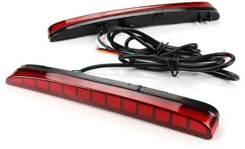 ASKKLP Heckstoßstange Reflektor für Civic Type R Hatchback 2017-2018, Hintere Stoßstange Reflektor Licht Lampe Nebelschlussleuchte Heckstoßstange Rückstrahler Rückleuchte