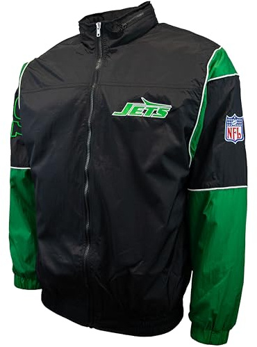 Mitchell & Ness NFL autentisk sidojacka, New York Jet svart, S