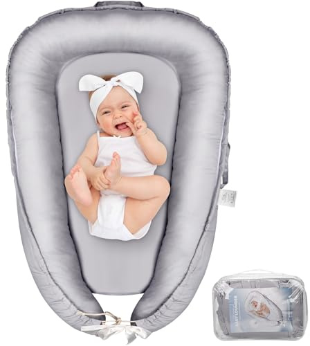 BJNN Baby Nestchen Babynest Neugeborene Vielseitiges Baby Nest Tragbar für Babys und Säuglinge,Nestchen,Reise nestchen