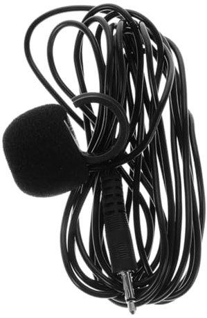 LRXIYODE Clip-on Wired Condenser Instrument Microphone with 5m Cable, Earhook Mini Microphone Pickup for Flute, Harmonica, Hulusi, Ocarina, Cello – Wind Instrument Karaoke and Video Recording Mic