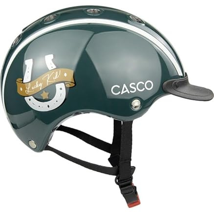 Casco Nori 2.0 Lucky Kid Emerald - Casco de equitación para niños, talla S, color verde