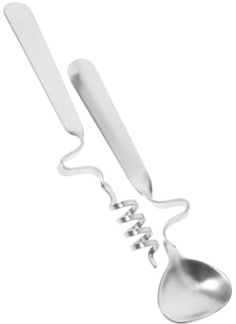 STOBAZA Cucharas para Café y Miel de Acero Inoxidable con Mango Pulido Agitador Colgante para Postres Bebidas y Cócteles Uso Doméstico y Profesional