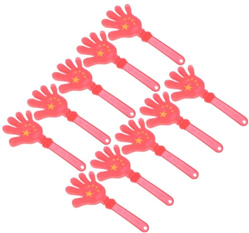 PENIKOKO 10pcs Hand Clappers Party Hand Clapper Game Noise Makers Party Cheering Props for Sporting Events Boys and Girls Noisemakers for Rave