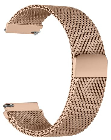SumRioo 18mm 20mm 22mm Milanaise Metall Armband | Einstellbar Quick Release Edelstahl Metall Mesh Uhrenarmband mit Magnetverschluss Unisex