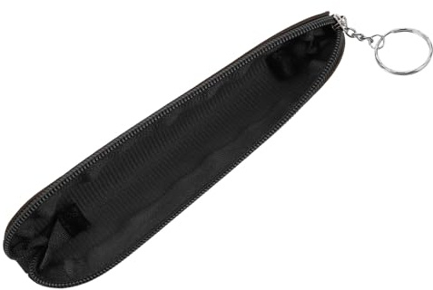 LOLIPPYY Trousse à Stylo insulinique compacte en Cuir PU Gris, Pochette zippée Minimaliste pour Adultes, Rangement stylos et Papeterie, Portable pour Bureau et Voyage