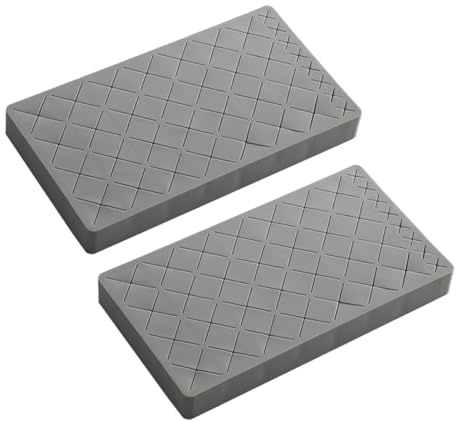 Veemoon Organizador de Escritorio para Lápices Labiales y Cejas Soporte de Silicona Gris Grande 28 Compartimentos para Pintalabios y 8 para Lápices de Cejas Estante Multifuncional para